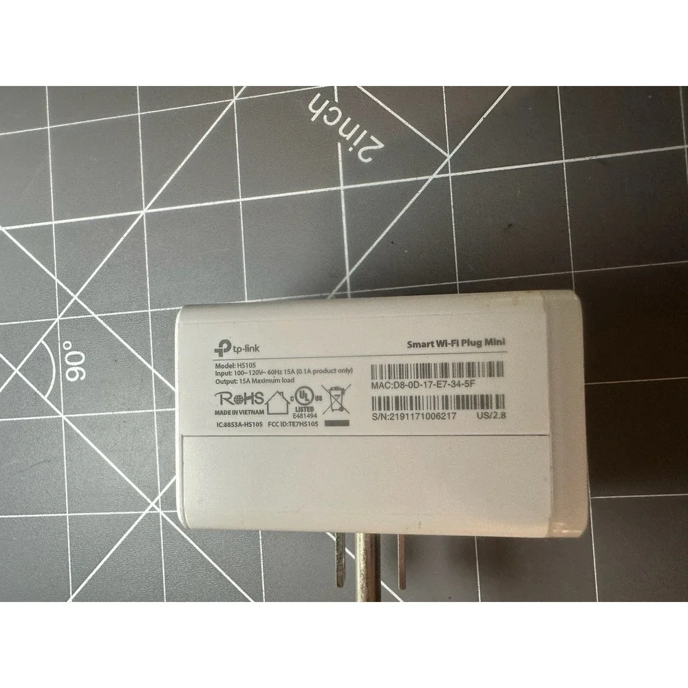 TP-LINK HS105 Smart Wi-Fi Plug Mini 15A